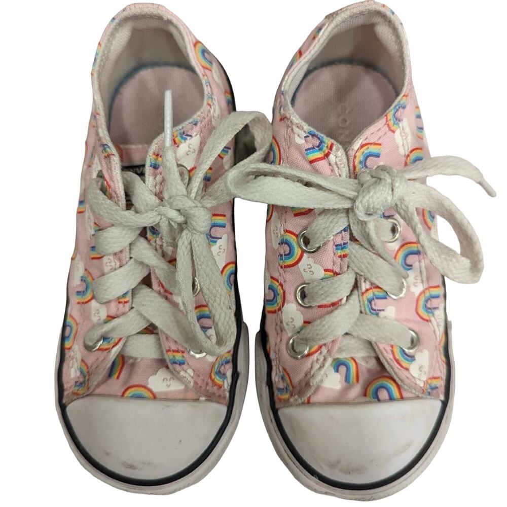 Children’s Size 8 All Star Converse Sneakers (Rainbows) in Good Preloved Cond.
